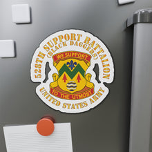 Load image into Gallery viewer, Die-Cut Magnets - Army - 528th Support Battalion - DUI - Black Daggers X 300
