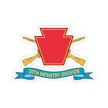 Load image into Gallery viewer, Kiss-Cut Stickers - Army - 28th Infantry Division - w Br - SSI - Ribbon
