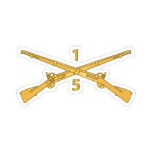 Load image into Gallery viewer, Kiss-Cut Stickers - Army - 5th Battalion, 1st Infantry Regiment Branch - wo Txt
