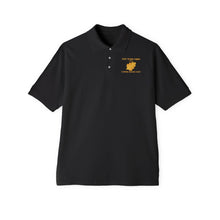 Load image into Gallery viewer, Men&#39;s Piqué Polo - Navy - Navy Nurse Corps Pin Branch w Txt X 300
