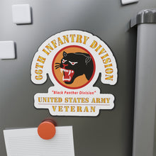 Load image into Gallery viewer, Die-Cut Magnets - Army - SSI - 66th Infantry Division - Black Panther Division - US Army Veteran X 300

