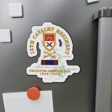 Load image into Gallery viewer, Die-Cut Magnets - Army - 15th Cavalry Regiment - Phil AMerican War w PHIL WAR SVC
