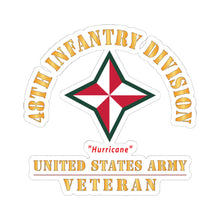 Load image into Gallery viewer, Kiss-Cut Stickers - Army - SSI - 48th Infantry Division - Hurricane - US Army Veteran X 300
