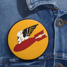 Load image into Gallery viewer, Custom Pin Buttons - AAC - 552nd Fighter-Bomber Squadron WWII - SSI
