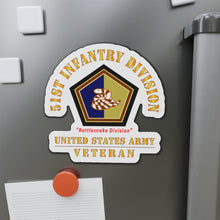 Load image into Gallery viewer, Die-Cut Magnets - Army - SSI - 51st Infantry Division - Rattlesnake Division - US Army Veteran X 300
