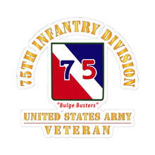 Load image into Gallery viewer, Kiss-Cut Stickers - Army - SSI - 75th Infantry Division - Bulge Busters - US Army Veteran X 300
