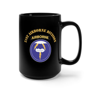 Black Mug 15oz - Army - 21st Airborne Division x 300