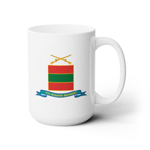 Load image into Gallery viewer, White Ceramic Mug 15oz - Army - 4th Infantry Regiment - w Br - Ribbon
