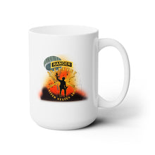 Load image into Gallery viewer, White Ceramic Mug 15oz - Army - Infantry - Follow Me - Ranger Tab - Paratrooper - Battleground X 300
