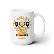 Load image into Gallery viewer, White Mug 15oz -Army - 5th Squadron, 17th Cavalry - 2nd ID w Map w KOREA SVC
