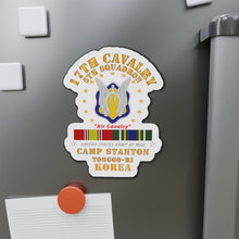 Load image into Gallery viewer, Die-Cut Magnets - Army - 5th Squadron 17th Cavalry - Air Cav - Camp Stanton - Korea w KDSM SVC
