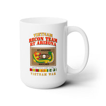 Load image into Gallery viewer, White Ceramic Mug 15oz - RECON TEAM -  Recon Team - RT Arizona - Vietnam War w VN SVC

