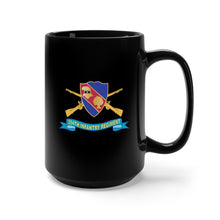 Load image into Gallery viewer, Black Mug 15oz - Army - 354th Infantry Regiment w Br - SSI - Ribbon X 300
