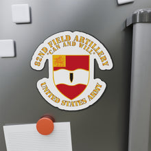 Load image into Gallery viewer, Die-Cut Magnets - Army - 82nd Field Artillery - Can and Will
