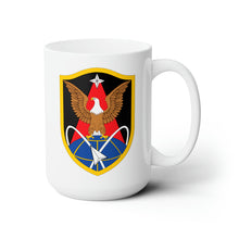 Load image into Gallery viewer, White Ceramic Mug 15oz - Army - 1st Space Brigade - SSI wo Txt
