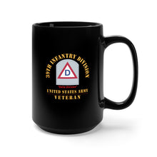 Load image into Gallery viewer, Black Mug 15oz - Army - SSI - 39th Infantry Division - Delta Division - US Army Veteran X 300
