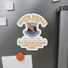 Load image into Gallery viewer, Die-Cut Magnets - Army - 304th Signal Battalion - DUI  - Camp Stanley - Korea  X 300
