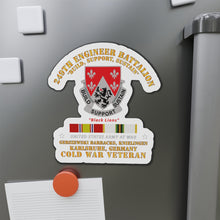 Load image into Gallery viewer, Die-Cut Magnets -SSI - Army - 249th Engineer Bn - Karlsruhe, Germany w VN and COLD SVC
