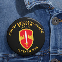 Load image into Gallery viewer, Custom Pin Buttons - Military Assistance Cmd Vietnam - MACV - Vietnam War
