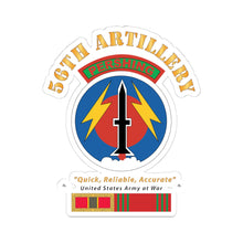 Load image into Gallery viewer, Kiss - Cut Stickers - Army - 56th Artillery - Pershing w Svc Medals
