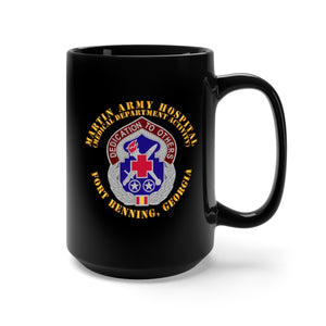 Black Mug 15oz - Army - Martin Army Hospital - DUI - Ft Benning Ga