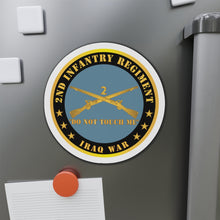 Load image into Gallery viewer, Die-Cut Magnets - Army - 2nd  Infantry Regiment Branch - Do Not Touch Me - Iraq War X 300

