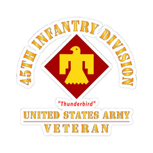 Load image into Gallery viewer, Kiss-Cut Stickers - Army - SSI - 45th Infantry Division -Thunderbird - US Army Veteran X 300
