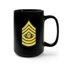 Load image into Gallery viewer, Black Mug 15oz - Army - Sgt Major of the Army E-9 (SMA)
