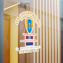 Load image into Gallery viewer, Kiss-Cut Vinyl Decals - Army - 4th Cavalry Regiment - Vietnam War w PUC and VUA X 300
