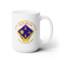 Load image into Gallery viewer, White Ceramic Mug 15oz - Army - 45th Infantry Division - DUI - wo DS
