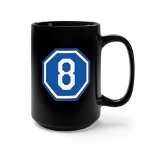 Load image into Gallery viewer, Black Mug 15oz - Army -  US  VIII Corps - SSI wo Txt X 300
