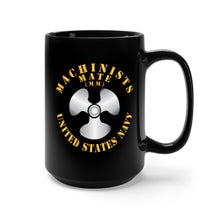 Load image into Gallery viewer, Black Mug 15oz - Navy - Rate - Machinists Mate X 300
