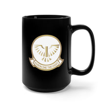 Load image into Gallery viewer, Black Mug 15oz - Attack Squadron 128 - Golden Intruders - White X 300
