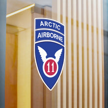 Load image into Gallery viewer, Kiss-Cut Vinyl Decals - 11th Airborne Division - SSI w Arctic Tab wo Txt X 300
