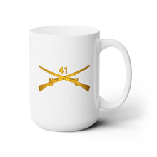Load image into Gallery viewer, White Mug 15oz -Army - 41st Infantry - Army - 41st Infantry Regiment wo Txt

