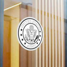 Load image into Gallery viewer, Kiss-Cut Vinyl Decals - Emblem - United States Army - BLK Stars - BW X 300
