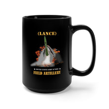 Load image into Gallery viewer, Black Mug 15oz - Army - Field Artillery - LANCE Firing

