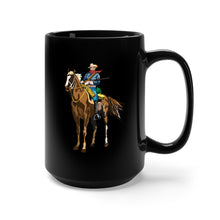 Load image into Gallery viewer, Black Mug 15oz - Cavalryman - Buffalo Soldier X 300
