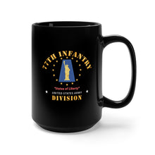 Load image into Gallery viewer, Black Mug 15oz - 77th Infantry Division - Statue of Liberty X 300
