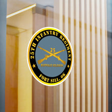 Load image into Gallery viewer, Kiss-Cut Vinyl Decals - Army - 25th Infantry Regiment - Fort Sill, OK - Buffalo Soldiers w Inf Branch
