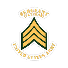 Load image into Gallery viewer, Kiss-Cut Stickers - Army - Sergeant - SGT - Veteran - Flat X 300
