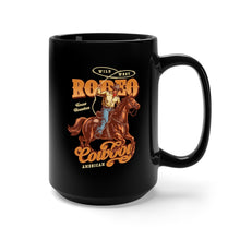 Load image into Gallery viewer, Black Mug 15oz - Rodeo Cowboy X 300
