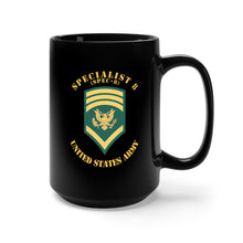 Load image into Gallery viewer, Black Mug 15oz - Army - Enlisted - SPEC 8 - Specialist 8  - Std X 300
