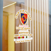 Load image into Gallery viewer, Kiss-Cut Vinyl Decals - Army - Cold War Vet -  149th Armor Brigade Kentucky ARNG w COLD SVC
