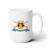 Load image into Gallery viewer, White Ceramic Mug 15oz - Army - 15th Infantry Regiment - DUI w Br - Ribbon X 300
