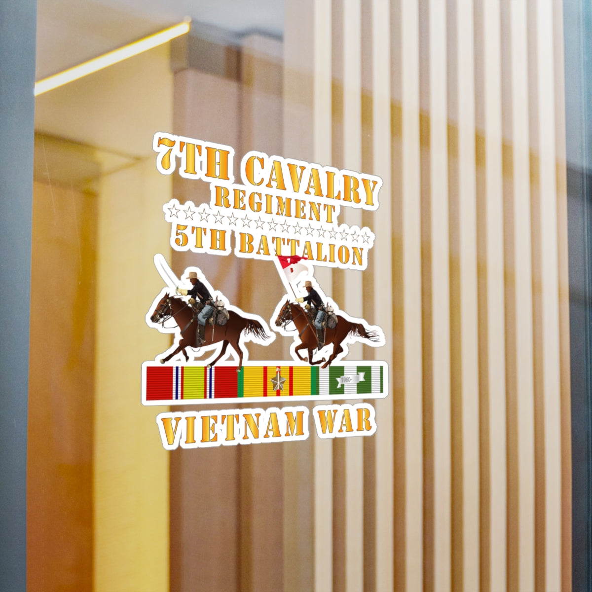 Kiss-Cut Vinyl Decals - Army - 5th Battalion, 7th Cavalry Regiment - V ...