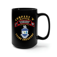 Load image into Gallery viewer, Black Mug 15oz - SOF - Co D - 151st Infantry - Ranger X 300
