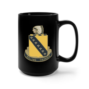 Black Mug 15oz - 645th Tank Destroyer Battalion - DUI wo Txt X 300