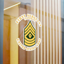 Load image into Gallery viewer, Kiss-Cut Vinyl Decals - Army - First Sergeant - 1SG - Veteran - Flat X 300
