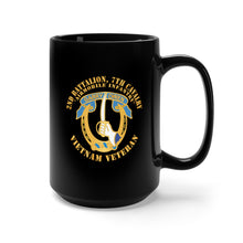 Load image into Gallery viewer, Black Mug 15oz - Army - 2nd Battalion, 7th Cavalry - Vietnam Veteran X 300
